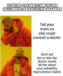 White men have a higher risk of developing testicular cancer than other ethnic groups. P S This Is Just A Joke And Testicular Cancer Shoud Be Taken Seriously Memes