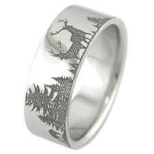 Mens Hunting Wedding Band Hunting Wedding Rings Hunting Ring Mens Wedding Rings