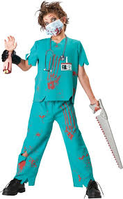 Halloween Evil Surgeon Costume Scary Kids Costumes Doctor Costume Kids Halloween Costumes For Kids