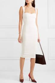 Victoria Beckham Crepe Dress 1 495 Net A Porter Casual Cocktail Dress Crepe Dress Edgy Dress