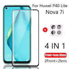To shenzhen blueo innovation technology co., ltd. 4 In 1 Camera Tempered Glass For Huawei P40 Lite Screen Protector Glass On Huawei Nova 7i Protective Glass Phone Screen Protectors Aliexpress