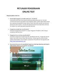 Pengalaman test eprt & ecct 2015 telkom university. Petunjuk Pengerjaan Online Test Pt Telkom