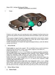 Soal dan jawaban jacking blocking dan lifting. Materi Tdo Jacking Blocking And Lifting