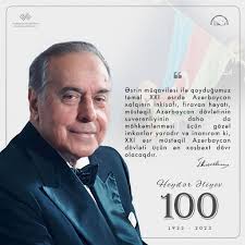 Heydar Aliyev, the genius who saved Azerbaijan from inevitable disaster  with his return to power in 1993, and initiated the fateful changes in the  country's political and economic life, began to make