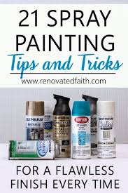 21 Easy Spray Painting Tips Tricks For A Flawless Finish Free Checklist Spray Painting Glass Best Spray Paint Spray Paint Furniture