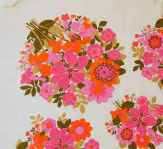 Tablecloth, floral design amazon $ 10.00. Vintage Printed Tablecloth Fabric Vintage Prints Retro Prints Butterfly Print Pattern