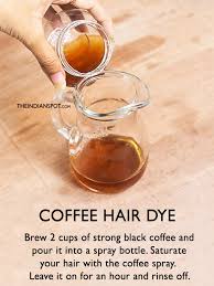 Natural ground coffee is an excellent natural tool to darken hair. Natural Coffee Hair Dye