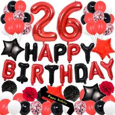 We did not find results for: Buy Yujiaonly 26th Birthday Party Decorations Happy Birthday Foil Ballons Banner Red Number 26 Happy Birthday Sash Latex Balloons Perfect For 26 Years Old Party Supplies Balloons Number 26 Red Online In Vietnam B08qn5rp1q