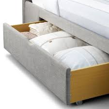 Shopping for low bed frames? Julian Bowen Capri Fabric King Size 150cm 2 Drawer Storage Bed Cap002
