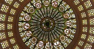 Chicago Architecture Cityscape Tiffany In Chicago Window Art Chicago Cultural Center Chicago Architecture