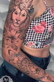 Tatuagem No Braço Feminina Leao