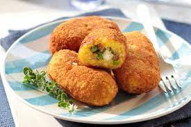 Continue frying while crushing the beef with a fork so it remains loose and doesn't clump. Croquettes With Saffron Peas And Ground Beef Greek Food Greek Cooking Greek Recipes By Diane Kochilas
