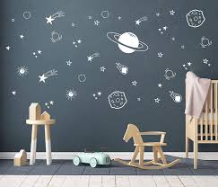 About 0% of these are children furniture sets. Amazon Com Planet Wall Decal Boys Room Decor Outer Space Wall Decals Star Wall Stickers Vinyl Wall Decals For Children Baby Kids Boys Bedroom Nursery Decor Y04 White Baby