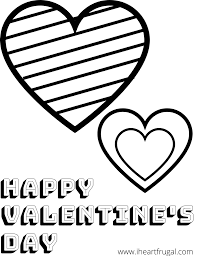 More images for coloring pages of hearts for valentine's day » Free Printable Heart Templates And Heart Coloring Sheets I Heart Frugal
