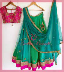 21 Half Saree Color Combinations That You Didn T Think Of Earlier Keep Me Stylish You can get access to all different varieties of bridal lehengas from printed to embroidered, with borders, with glitter and so much more. 21 half saree color combinations that