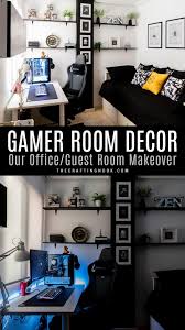 Bring order to your home office with world market's unique desk accessories handpicked from around the globe. Gamer Room Decor Our Office Guest Room Makeover The Crafting Nook