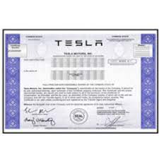 (tsla) stock price, news, historical charts, analyst ratings and financial information from wsj. Tesla Stock Certificate Popular Century