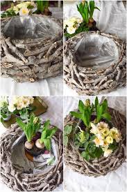 Diy Fruhlingskorb Naturlich Dekoriert Mrs Greenery Naturlich Dekorieren Fruhlingsdekoration Fruhlings Dekoration