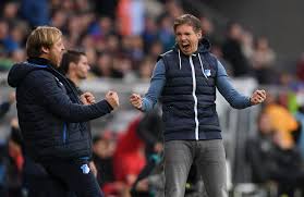 Head Coach Julian Nagelsmann Of Hoffenheim Celebrates After Winning Coach Celebrities Julian