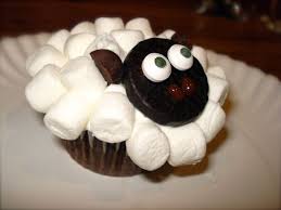 Fluffy Sheep Cupcakes Sheep Cupcakes Patty Cake Nursery Rhyme Peppermint Patties