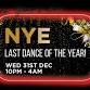 Last Dance of the Year - NYE - Live Lounge, 420 Main St Event Image