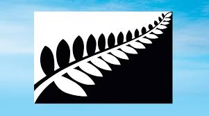 Die farben der flagge sind blau, rot, weiß. Neuseeland Flagge Silver Fern Alofi Kanter Design Tagebuch