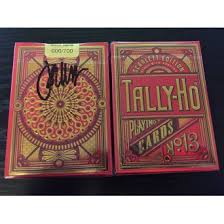 List of products by brand tally ho. Tally Ho Scarlett Signed Limited Edition Deck Playing Cards Cartes Magie