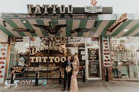 The shop prides itself on keeping some of the area's best tattoo artists on staff, each with a different tattooing style to meet client demands and tastes. Vegas Elopement With Tattoos Tessa Ethan Jamie Y Photography Tattoo Shop We Tattoo Shops Las Vegas Tattoo Shops In Vegas Las Vegas Wedding Photographers