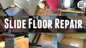 Repairing water damage in your home can be a very expensive endeavor. Rotted Rv Slide Out Floor Repair Fixed Manufacturer Flaw Youtube