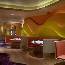 The Silk Road Restaurant Inside The Vdara Hotel In Las Vegas Karim Rashid Design Commercial Design Interior Spaces Colorful Interiors