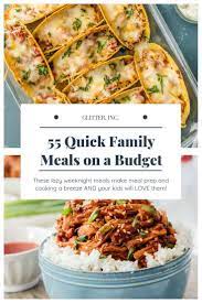 Delicious Quick Family Meals On A Budget Glitter Inc Quick Family Meals Quick Family Dinners Budget Friendly Meals Families