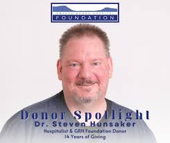 Dr. Hunsaker isn't just caring for patients at Grande Ronde Hospital