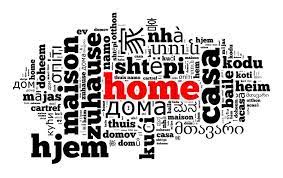 Word Home In Different Languages Word Stock Image Colourbox
