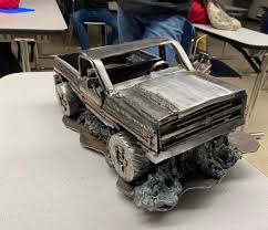 A few taps on your smartphone and you you should save up a decent sized load and then borrow a friends truck, or…get a small tow hitch and smaller trailer to pull behind your car to take the. Figurines Chevy Pick Up Truck Chevrolet Car Scrap Metal Art Sculpture Sculpture