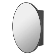 Browse our variety of medicine cabinets—give your bathroom the upgrade it needs. Hdc 28 Inch X 28 Inch Round Metal Frame Surface Mounted Medicine Cabinet In Black Finish The Home Depot Canada