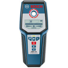 Bosch truvo digital detector (8426t). Bosch Gms 120 Wire Pipe And Stud Detector Axminster Tools