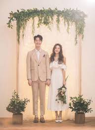 Smooth elegant white silk or satin luxury cloth texture as wedding background. Korea Pre Wedding B 008 Olze Studio Korea Wedding Pledge Wedding Photo Studio Korean Wedding Photography Pre Wedding