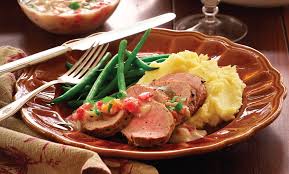 Everyone who attended recieved these great spread spinach mixture over tenderloin, leaving a 1/2 inch border. Paula Deen Cuts The Fat 250 Favorite Recipes All Lightened Up Exclusive Pan Seared Pork Loin With Tomato Gravy Paula Deen