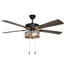 Birch Lane 52 Easterling 5 Blade Caged Ceiling Fan With Pull Chain And Light Kit Included Reviews Wayfair