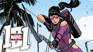 It's official, bumblebee star hailee steinfeld is joining the marvel cinematic universe as kate biship steinfeld is also shown wearing the traditional purple of kate bishop and is even shown wielding an. Kate Bishop Marvel 101 Youtube