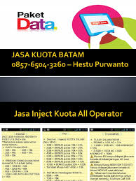 Biar cepat nyambung inject nya. 0857 6504 3260 Isat Jasa Kuota Batam