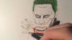 Here is a new drawing for the new joker jared leto! How To Draw The Joker Drawing Time Lapse Jared Leto Suicide Squad Youtube