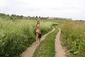 Sweet russian girl Abbey walks naked outdoors — Russian Sexy Girls