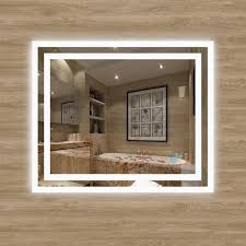 A corner shower for small bathrooms comes in handy here. 50x60cm Mirror Led Wall Bathroom Shower With Anti Fog Touch Sensor Switch 0 Off