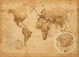 340 x 250 x 100 mm (b x h x t). Riesen Poster Weltkarte Antik Style 2 Ca1 40x1 00m Neu Fl385 Ebay