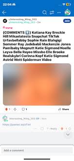 leakplug على X: (COMMENTS ⬇️) Katiana Kay Breckie Hill Mikaelatesta  Snapchat TikTok Urfavbellabby Sophie Rain Blahgigi Sommer Ray Jadebabii  Mackenzie Jones Pamibaby Megnutt Katie Sigmond Noelle Leyva Bella Rayee  Missbo Elle Brooke