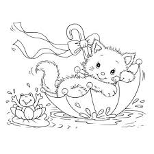 He is surrounded by hearts and can't stop smiling. 140 Coloring Pages Cats And Kittens Ideas Coloring Pages Cat Coloring Page Coloring Pages Cats