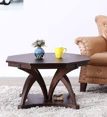 Metal table legs look great under coffee tables, desks and console tables. Woodenmood Hexagonal Mango Wood Coffee Table Center Table End Table With 04 Legs For Living Room Waiting Room Balcony And Office No Assembly Require Brown Amazon In Furniture