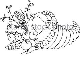It's a real cornucopia, isn't it? Vegetables And Fruits Coloring Page Stock Vector Image Art Alamy