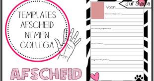 Juf Shanna Afscheid Meester Juf Of Stagiaire Onderwijs School Template
